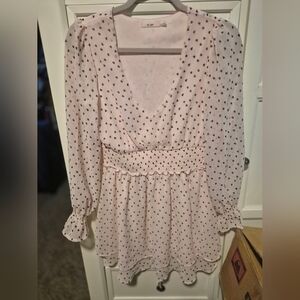 Miami Light Pink Heart Pattern Blouse